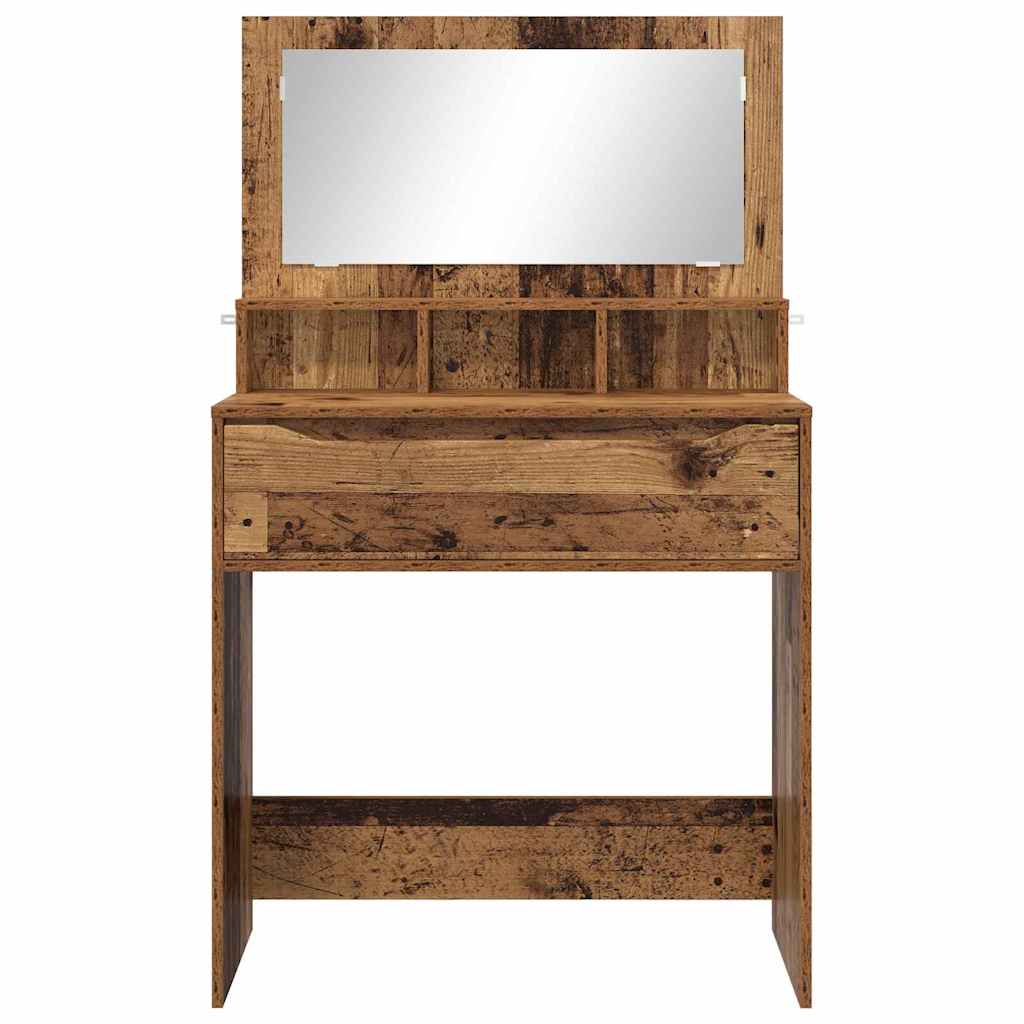 Bedroom Dressing Tables with Drawer Old Wood 80 x 39.6 x 135 cm