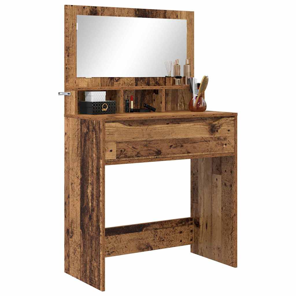 Bedroom Dressing Tables with Drawer Old Wood 80 x 39.6 x 135 cm