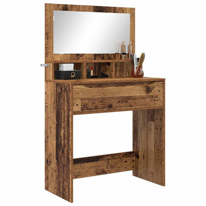 Bedroom Dressing Tables with Drawer Old Wood 80 x 39.6 x 135 cm
