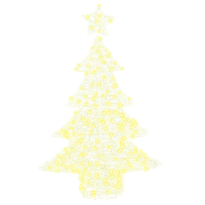 Christmas Tree with 100 LEDs Warm white 120 cm Acrylic
