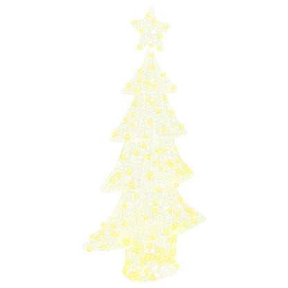 Christmas Tree with 160 LEDs Warm white 150 cm Acrylic