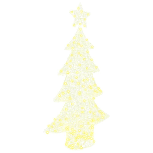 Christmas Tree with 160 LEDs Warm white 150 cm Acrylic