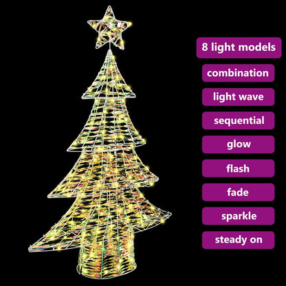 Christmas Tree with 120 LEDs Warm white 120 cm PET