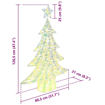 Christmas Tree with 120 LEDs Warm white 120 cm PET