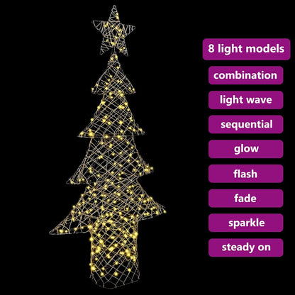 Christmas Tree with 240 LEDs Warm white 180 cm Rattan