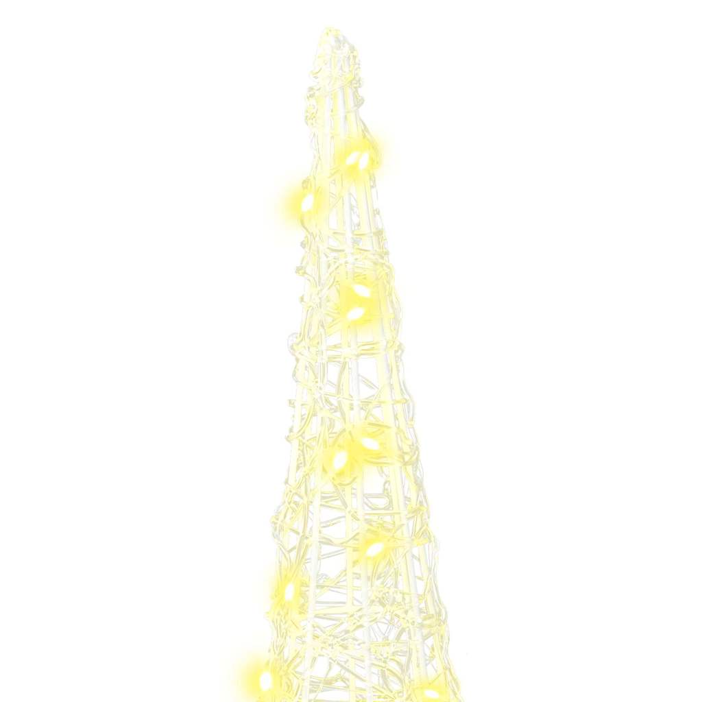 Christmas Tree 3 pcs Warm white 20 x 20 x 80 cm Acrylic