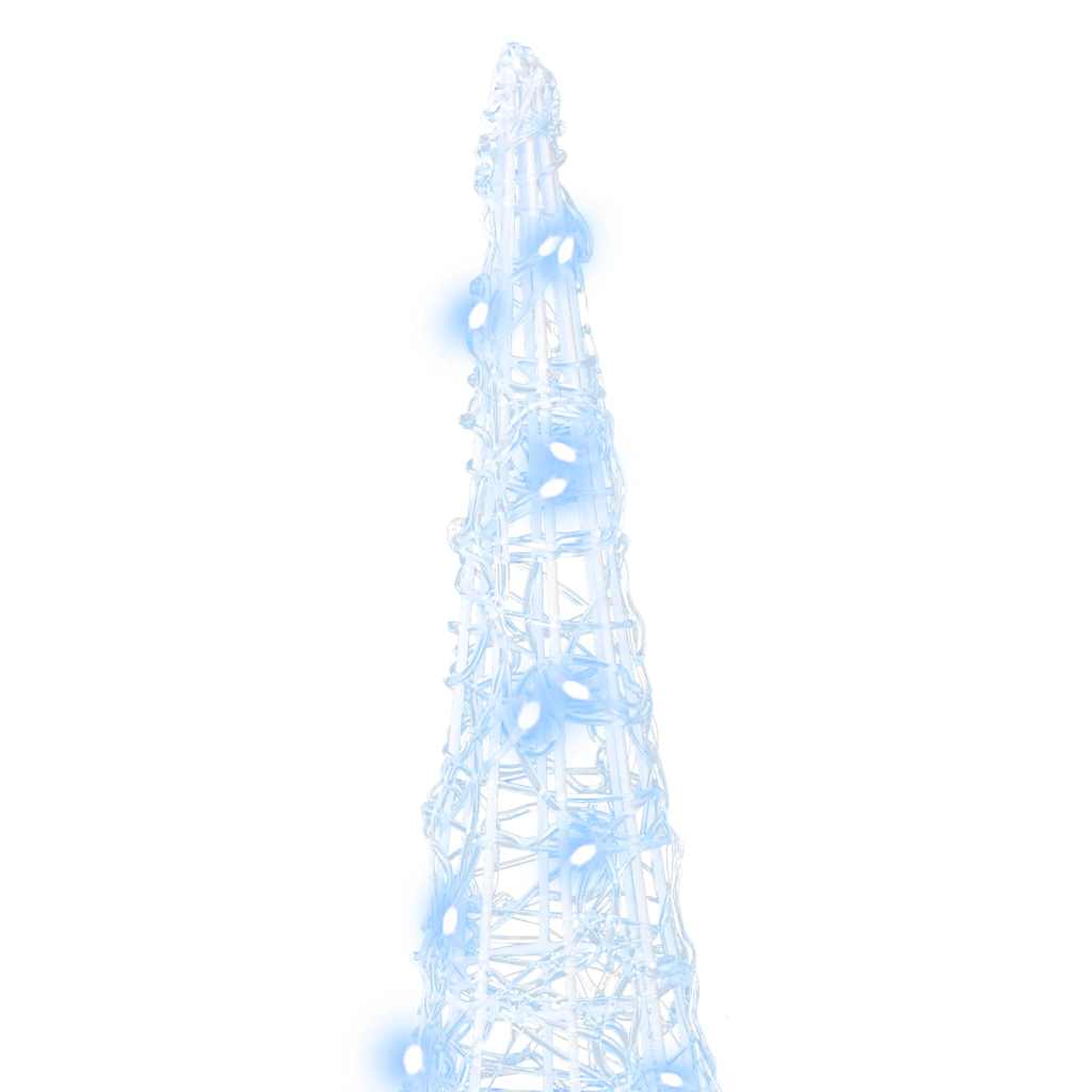 Christmas Tree 3 pcs Cold white 20 x 20 x 80 cm Acrylic