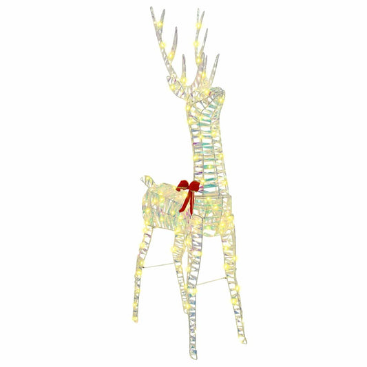 3D Reindeer Warm white 128 cm PET