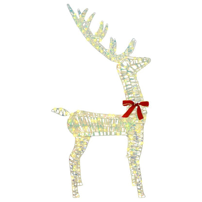 3D Reindeer with 140 LEDs Warm white 128 cm PET