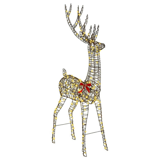 3D Reindeer Warm white 180 cm Rattan