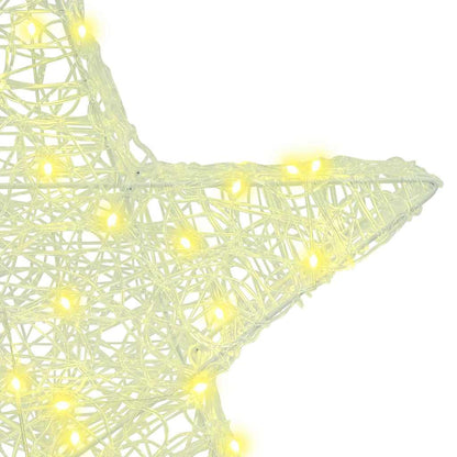 3D Star with 50 LEDs Warm white 55 x 53.5 x 10 cm Acrylic