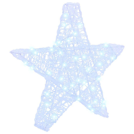 3D Star with 50 LEDs Cold white 55 x 53.5 x 10 cm Acrylic