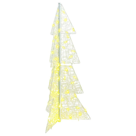 Christmas Tree with 100 LEDs Warm White 120 cm Acrylic