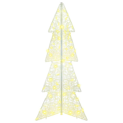 Christmas Tree with 100 LEDs Warm White 120 cm Acrylic