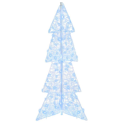 Christmas Tree with 100 LEDs Cold White 120 cm Acrylic