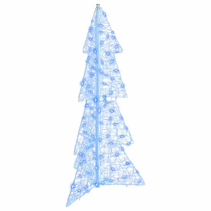 Christmas Tree with 100 LEDs Blue 120 cm Acrylic