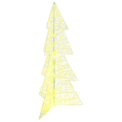 Christmas Tree with 160 LEDs Warm White 150 cm Acrylic
