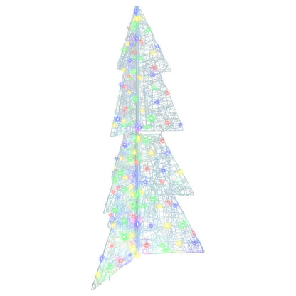 Christmas Tree with 160 LEDs Multicolour 150 cm Acrylic