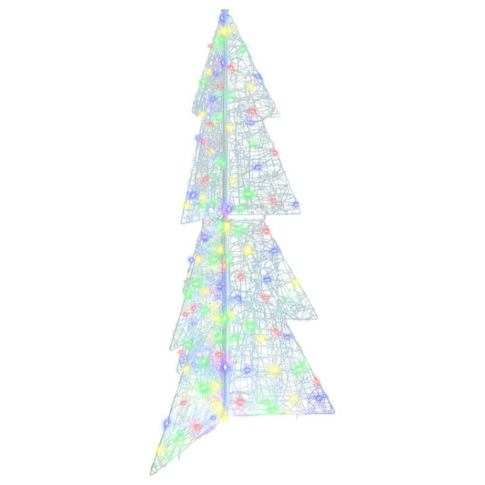Christmas Tree with 160 LEDs Multicolour 150 cm Acrylic
