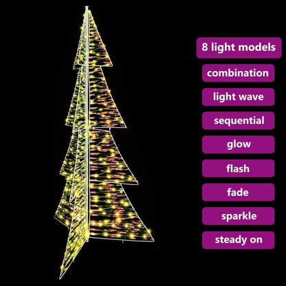 Christmas Tree with 240 LEDs Warm White 180 cm PET