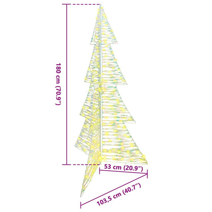 Christmas Tree with 240 LEDs Warm White 180 cm PET