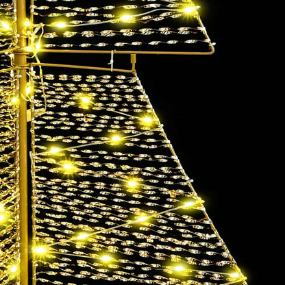 Christmas Tree with 240 LEDs Warm White 180 cm PET