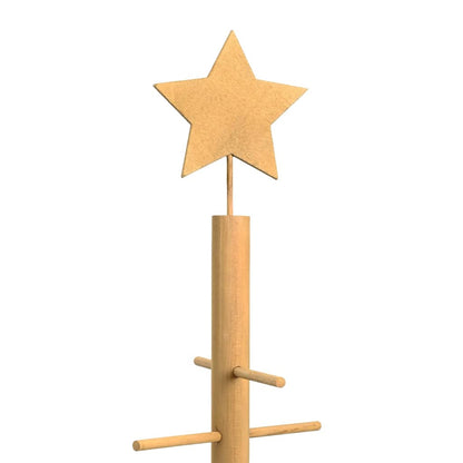 Wooden Christmas Tree with Stand Brown 75 cm Bamboo