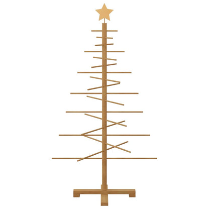 Wooden Christmas Tree with Stand Brown 125 cm Bamboo