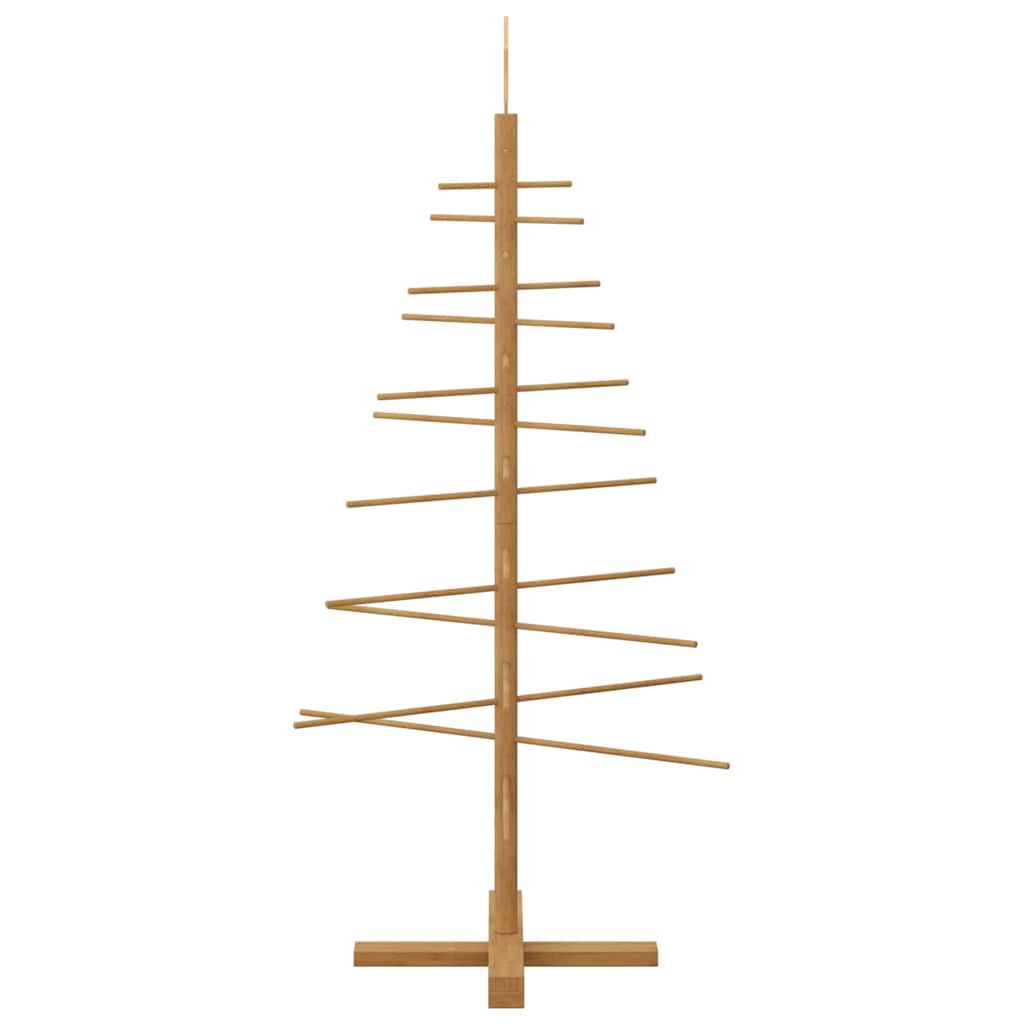 Wooden Christmas Tree with Stand Brown 125 cm Bamboo