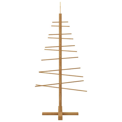 Wooden Christmas Tree with Stand Brown 125 cm Bamboo