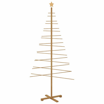 Wooden Christmas Tree with Stand Brown 210 cm Bamboo