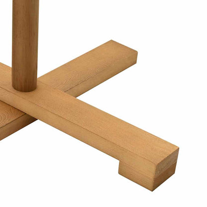 Wooden Christmas Tree with Stand Brown 150 cm Solid pine wood