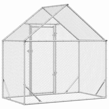 Chicken Cage Silver 170 x 100 x 177 cm Galvanised Steel