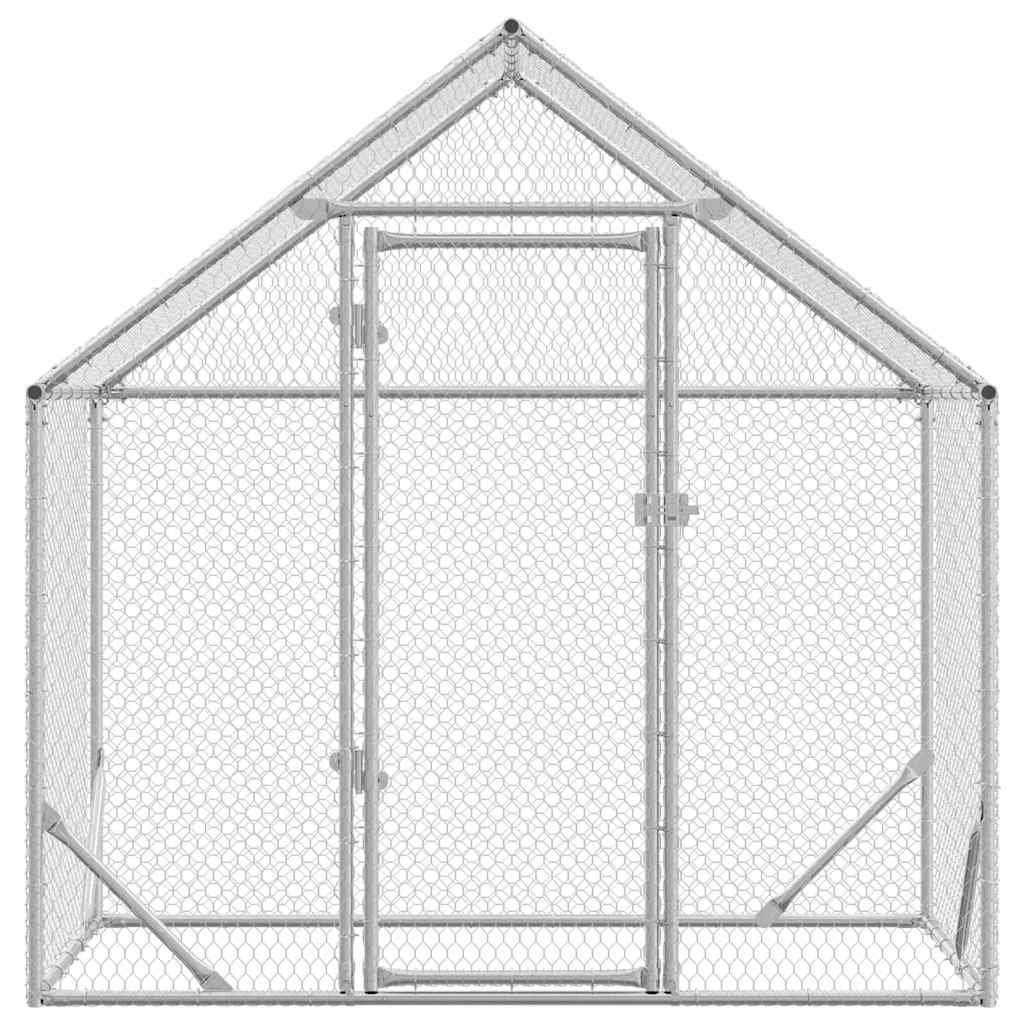 Chicken Cage Silver 170 x 100 x 177 cm Galvanised Steel