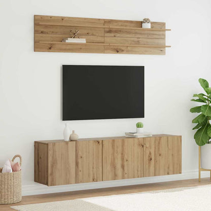 TV Units Wall-mounted 6 pcs Artisan oak Engineered wood