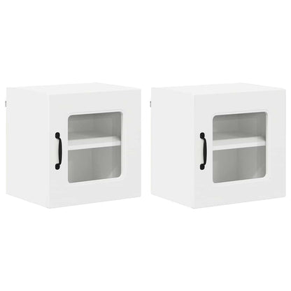 Kitchen Wall Cabinet with Shelf 2 pcs White 40 x 31 x 40 cm