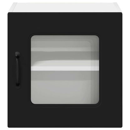 Kitchen Wall Cabinet with Shelf 2 pcs Black 40 x 31 x 40 cm