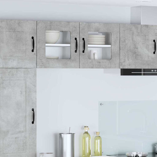 Kitchen Wall Cabinet with Shelf Concrete Grey 40 x 31 x 40 cm