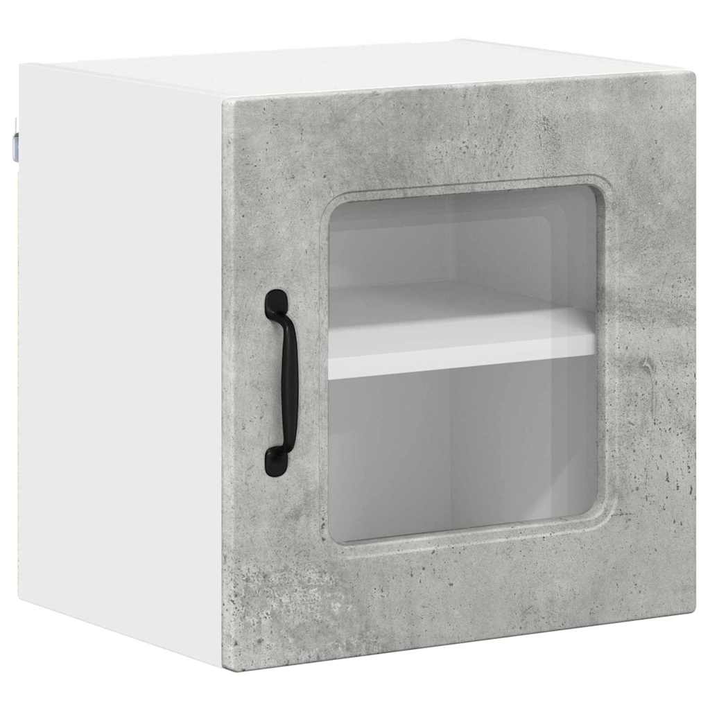 Kitchen Wall Cabinet with Shelf Concrete Grey 40 x 31 x 40 cm