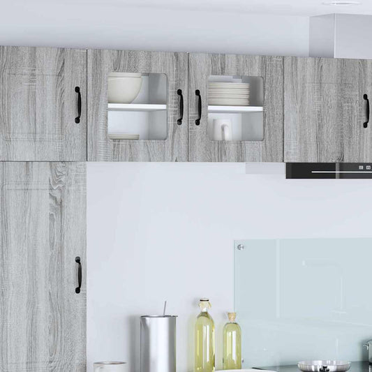 Kitchen Wall Cabinet with Shelf Grey Sonoma 40 x 31 x 40 cm