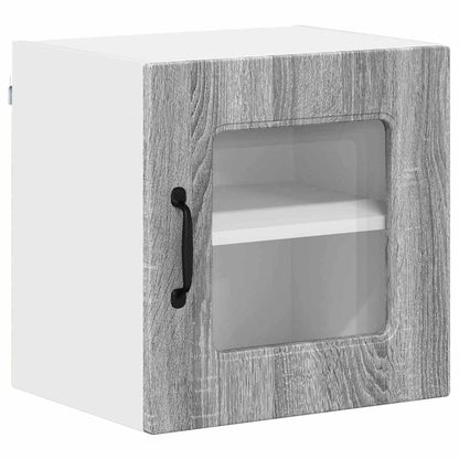 Kitchen Wall Cabinet with Shelf Grey Sonoma 40 x 31 x 40 cm