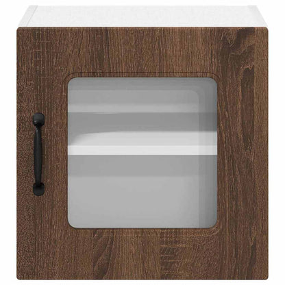 Kitchen Wall Cabinet with Shelf 2 pcs Brown Oak 40 x 31 x 40 cm