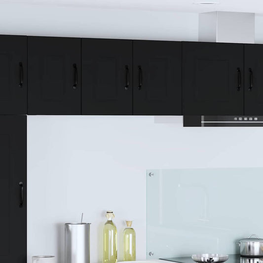 Kitchen Wall Cabinet with Shelf 2 pcs Black 30 x 31 x 40 cm