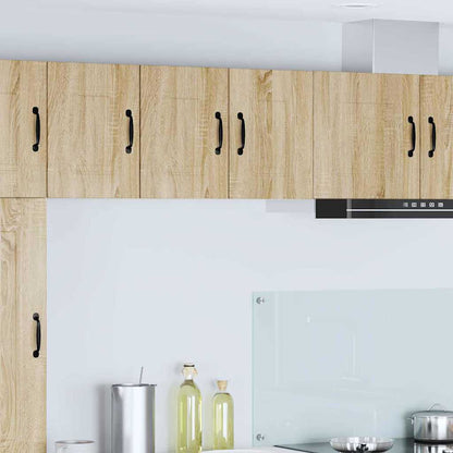 Kitchen Wall Cabinet with Door 2 pcs Sonoma Oak 30 x 31 x 40 cm