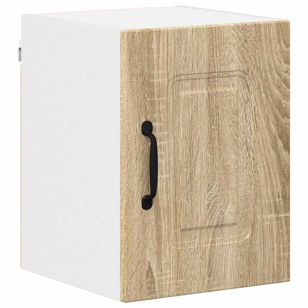 Kitchen Wall Cabinet with Door 2 pcs Sonoma Oak 30 x 31 x 40 cm