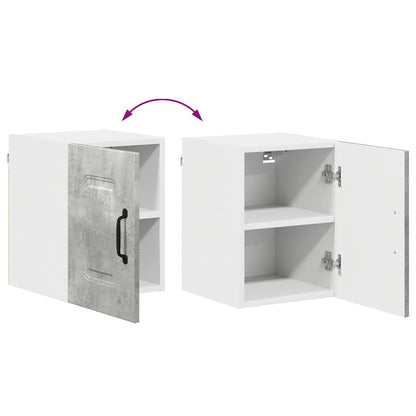 Kitchen Wall Cabinet with Shelf Concrete Grey 30 x 31 x 40 cm