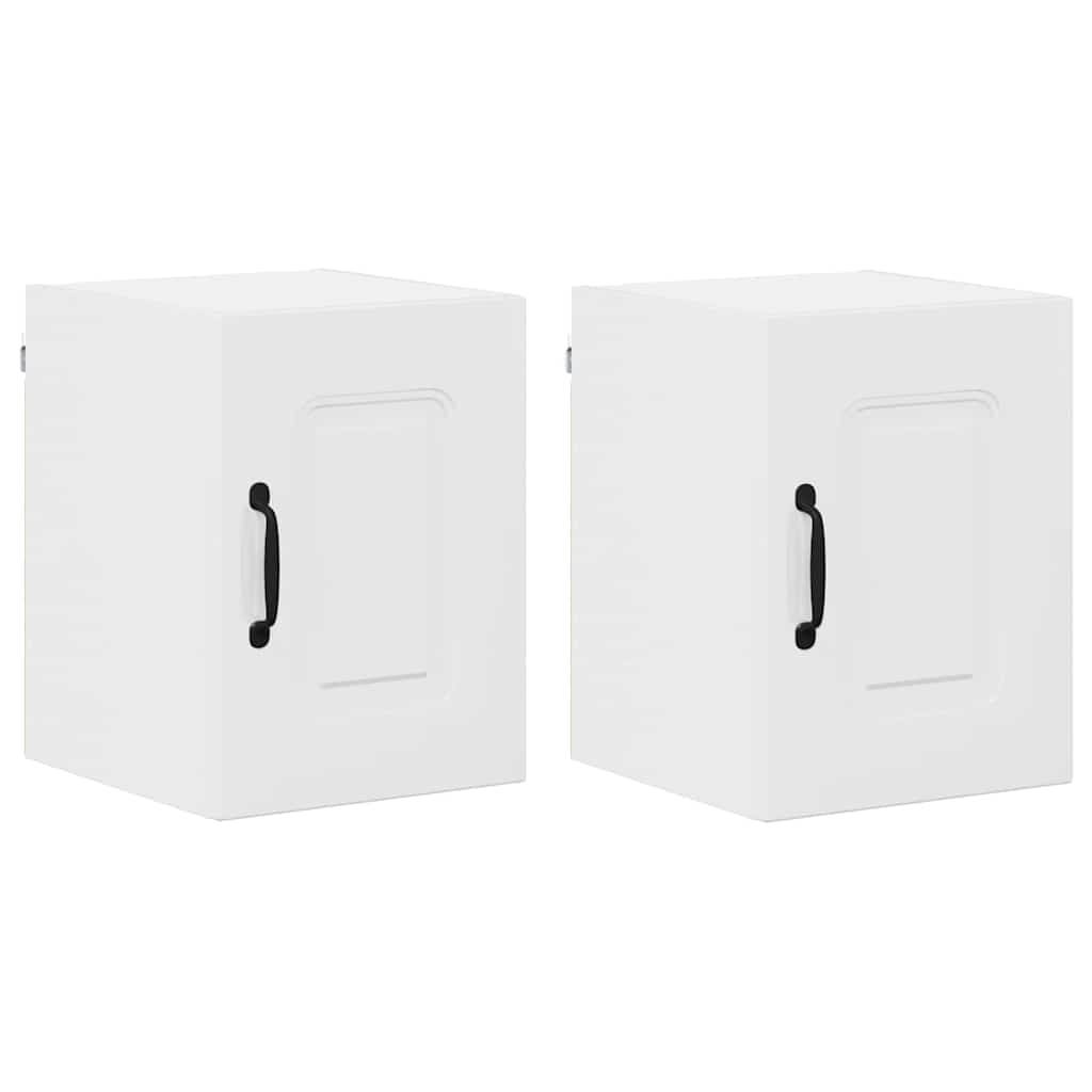 Kitchen Wall Cabinet 2 pcs High Gloss White 30 x 31 x 40 cm
