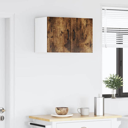 Kitchen Wall Cabinet with Door 2 pcs Smoked Oak 30 x 31 x 40 cm