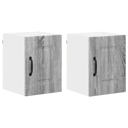Kitchen Wall Cabinet 2 pcs Grey Sonoma 30 x 31 x 40 cm