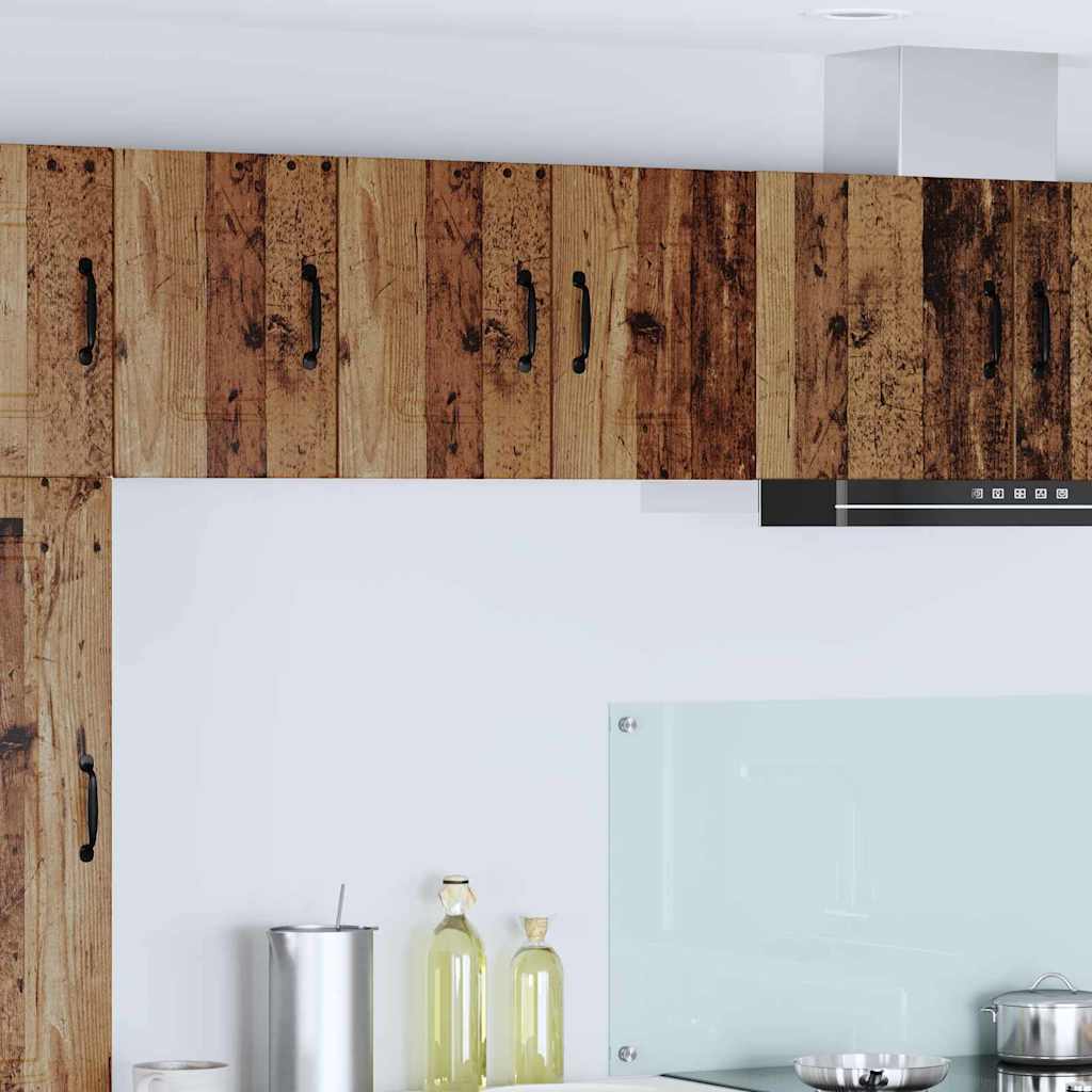 Kitchen Wall Cabinet with Shelf 2 pcs Old Wood 30 x 31 x 40 cm